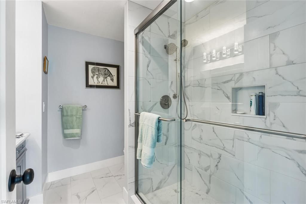 Bathroom, Glass Shower, Interior, Marble, Marble Walls