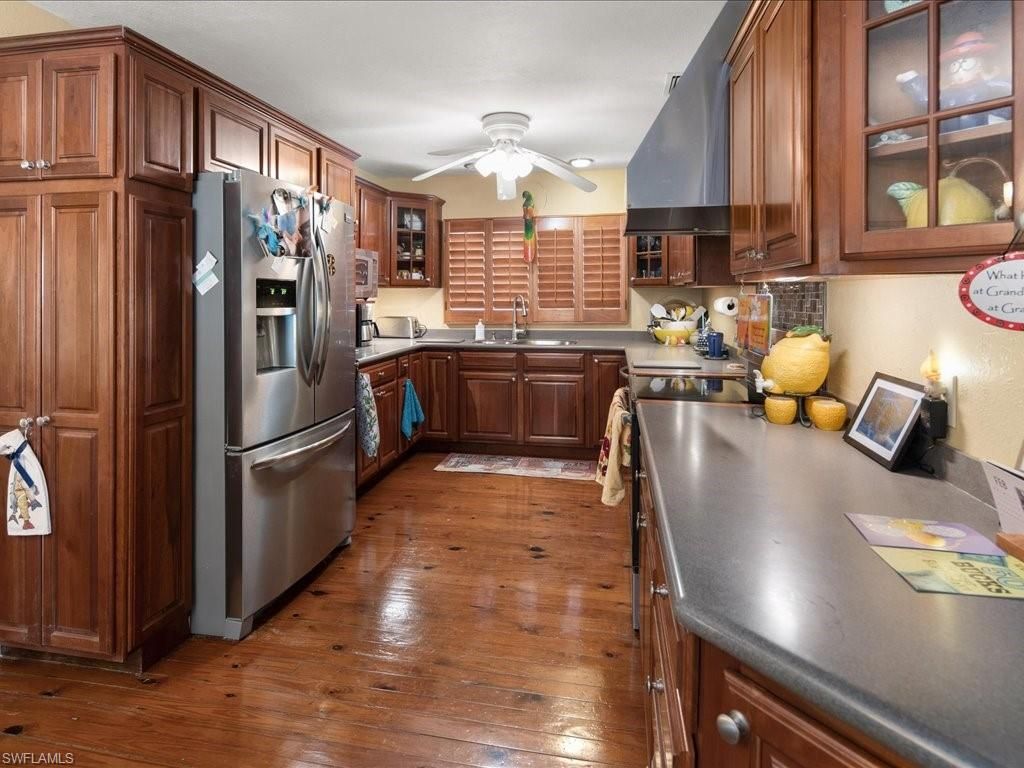 Interior, Kitchen, Wood Texture Flooring