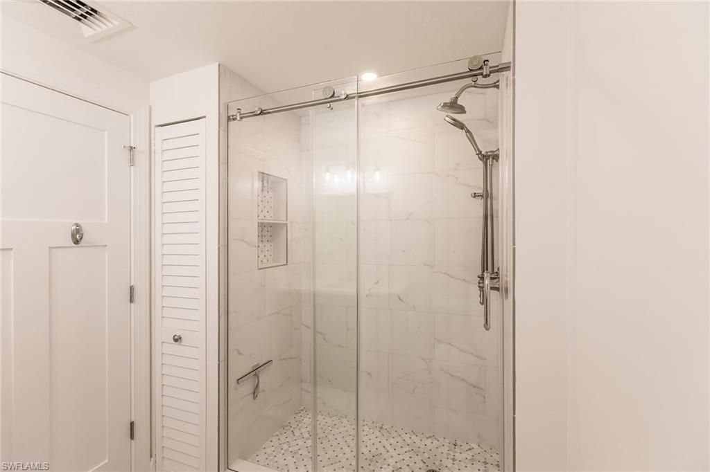 Bathroom, Glass Shower, Interior, Marble Walls