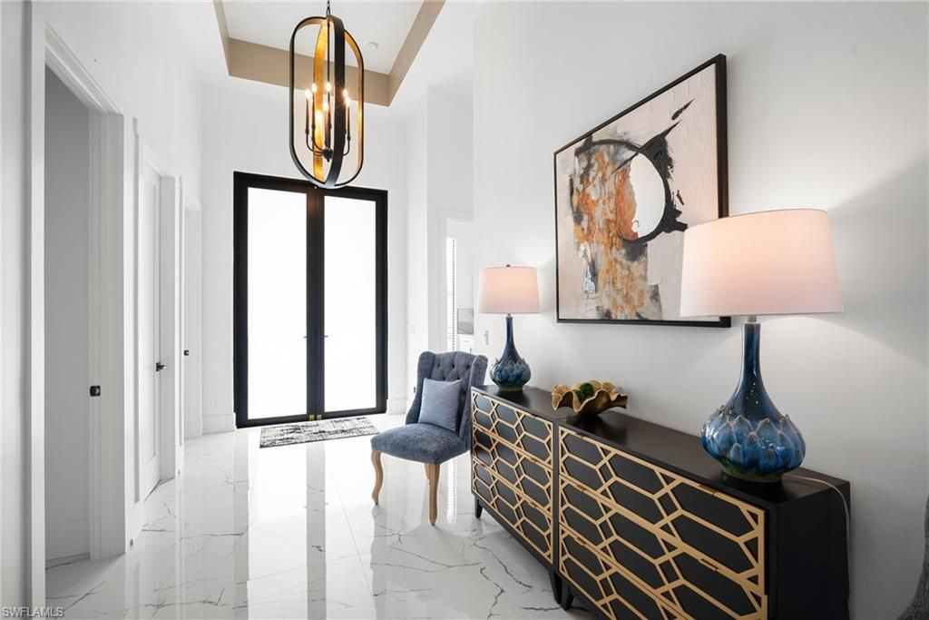 Interior, Marble, Pendant Lights
