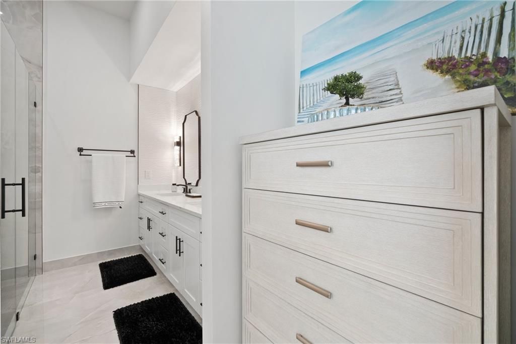 Bathroom, Dual Sink Vanities, Glass Shower, Interior