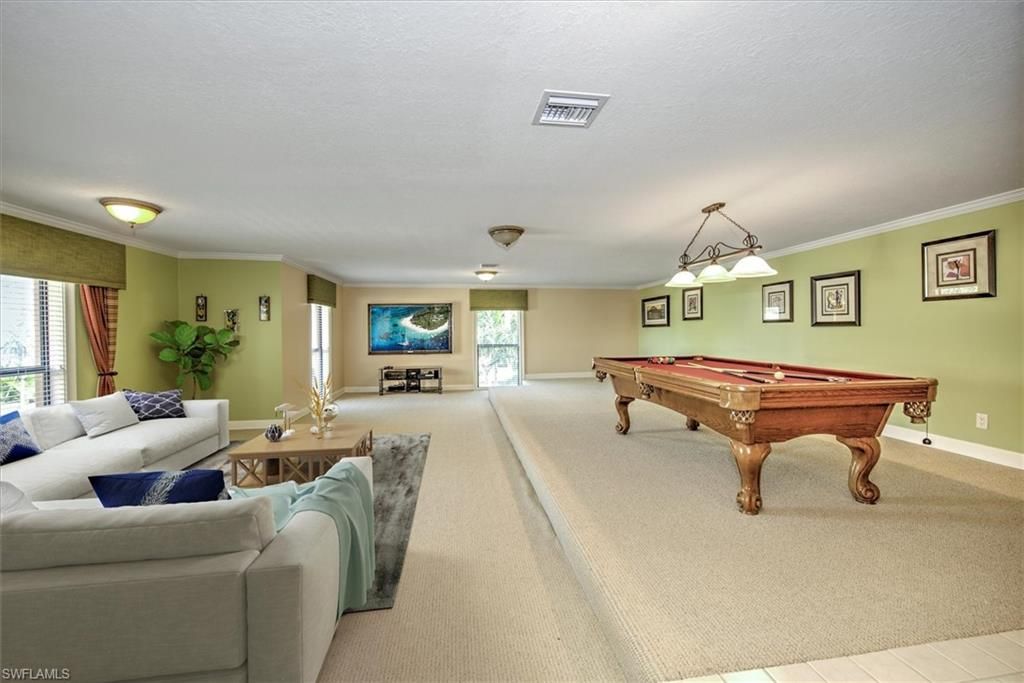 Billiard Table, Game Room, Interior, Living room