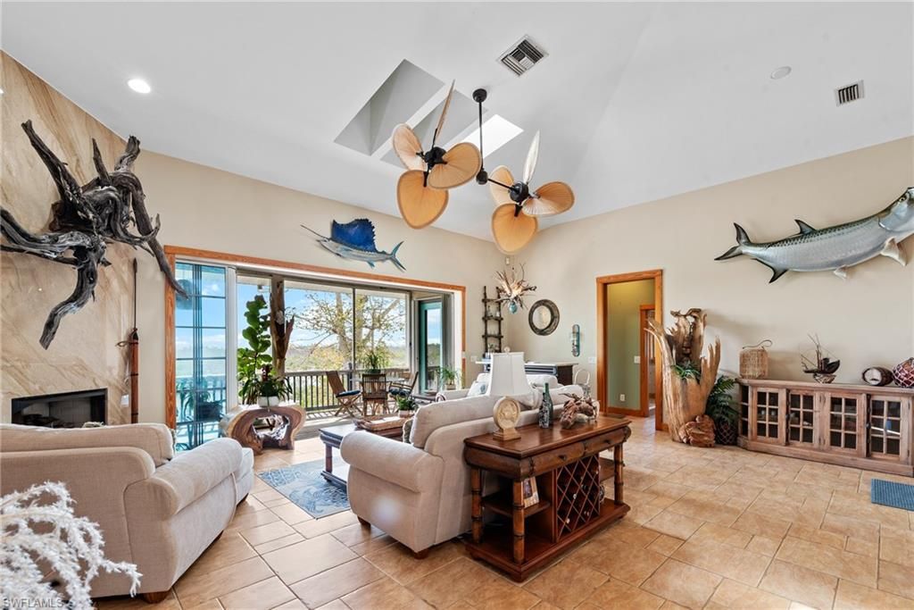 Fireplace, Interior, Living room, Recessed Lighting