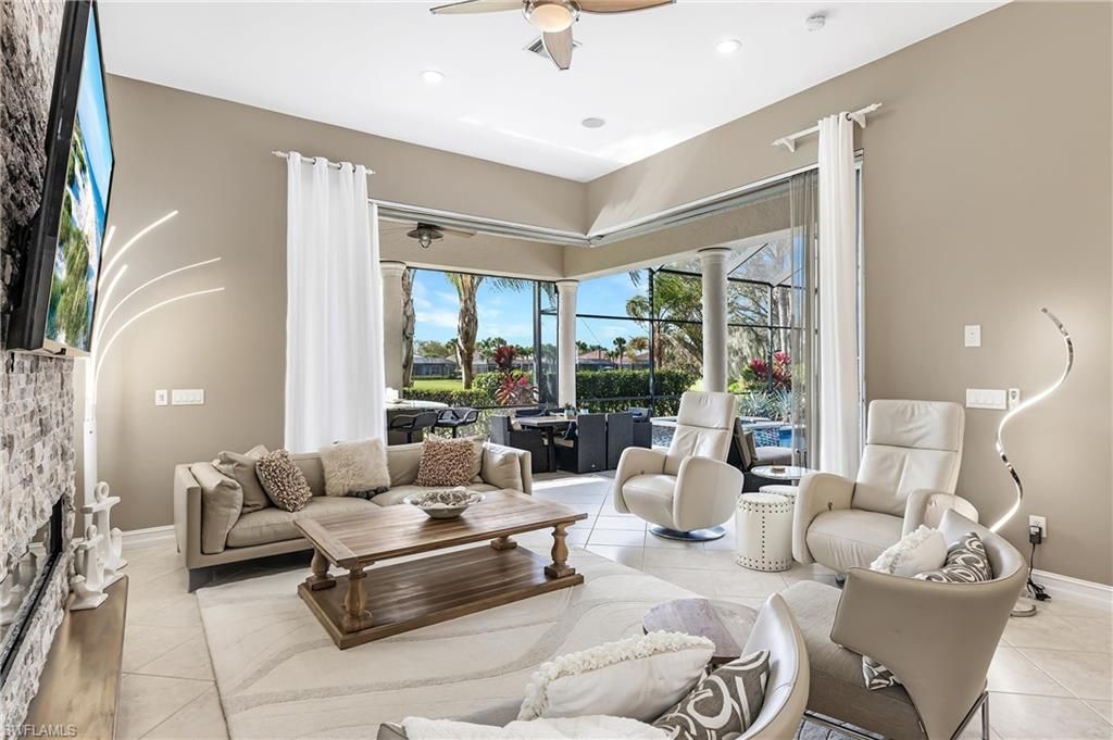 Interior, Living room, Recessed Lighting