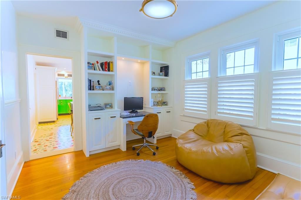 Home Office, Interior, Wood Texture Flooring