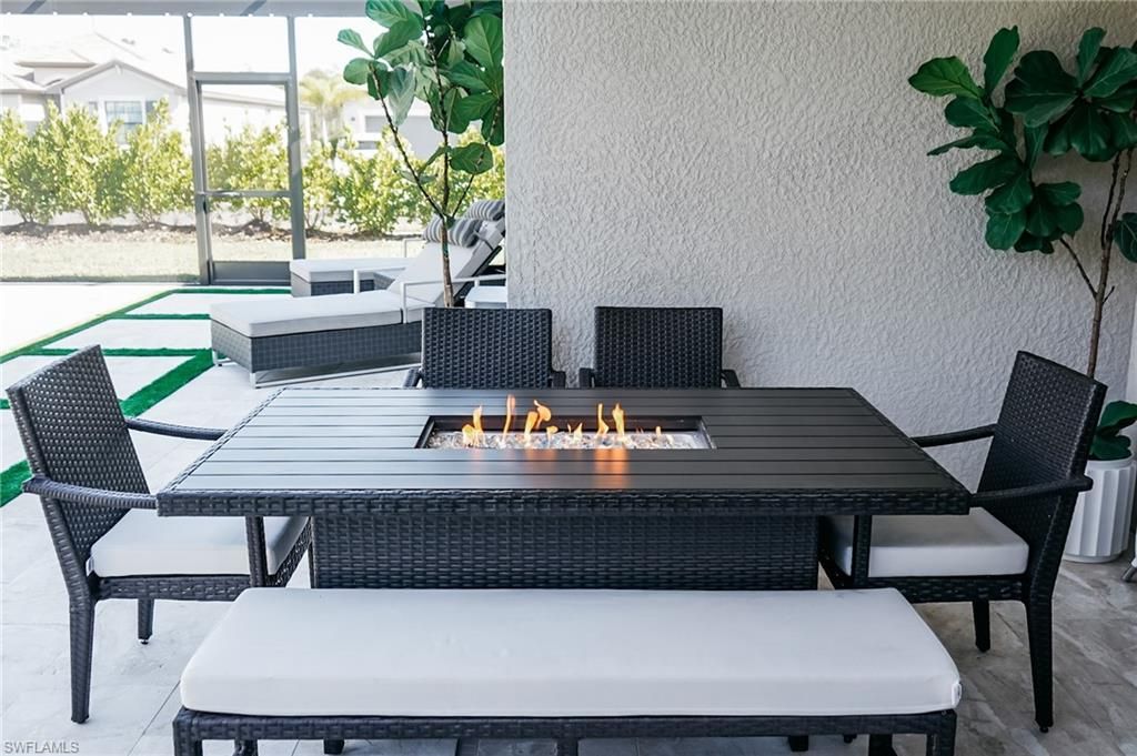 Exterior, Fireplace, Pool