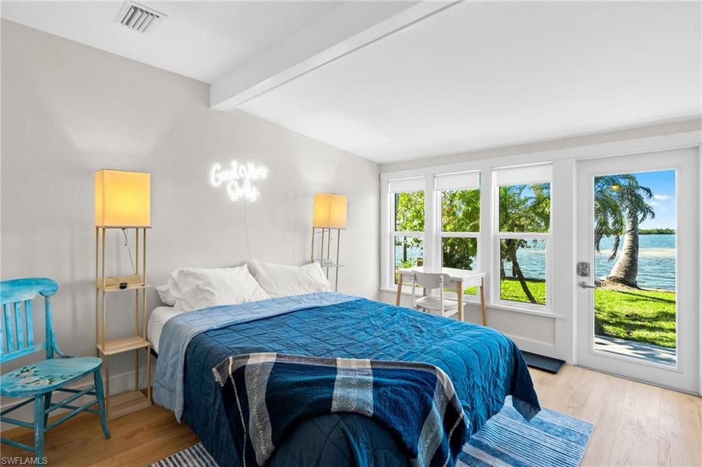 Bedroom, Interior, Water, Wood Texture Flooring