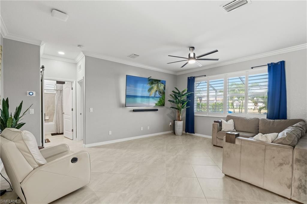 Interior, Living room, Recessed Lighting