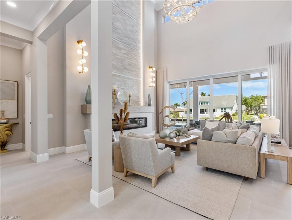 Fireplace, Interior, Living room, Recessed Lighting