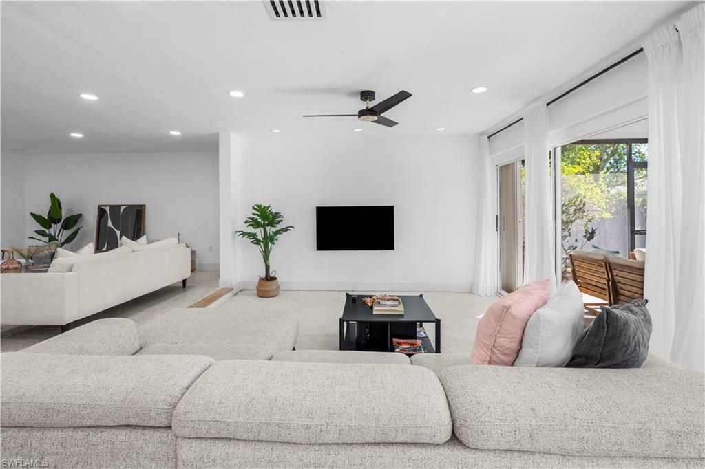 Interior, Living room, Recessed Lighting