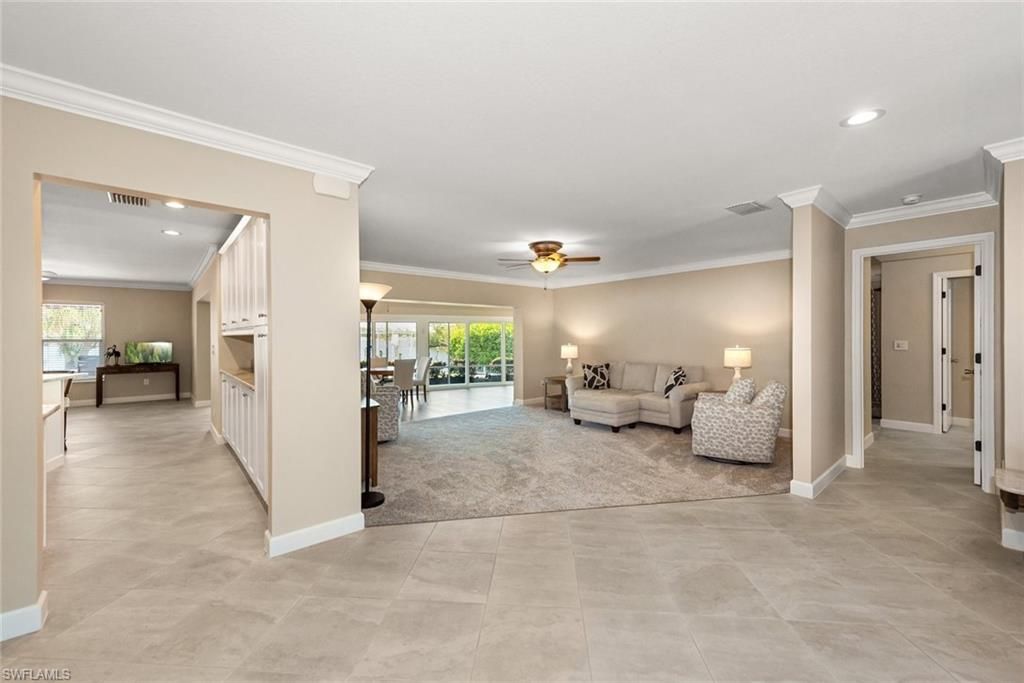 Interior, Living room, Recessed Lighting