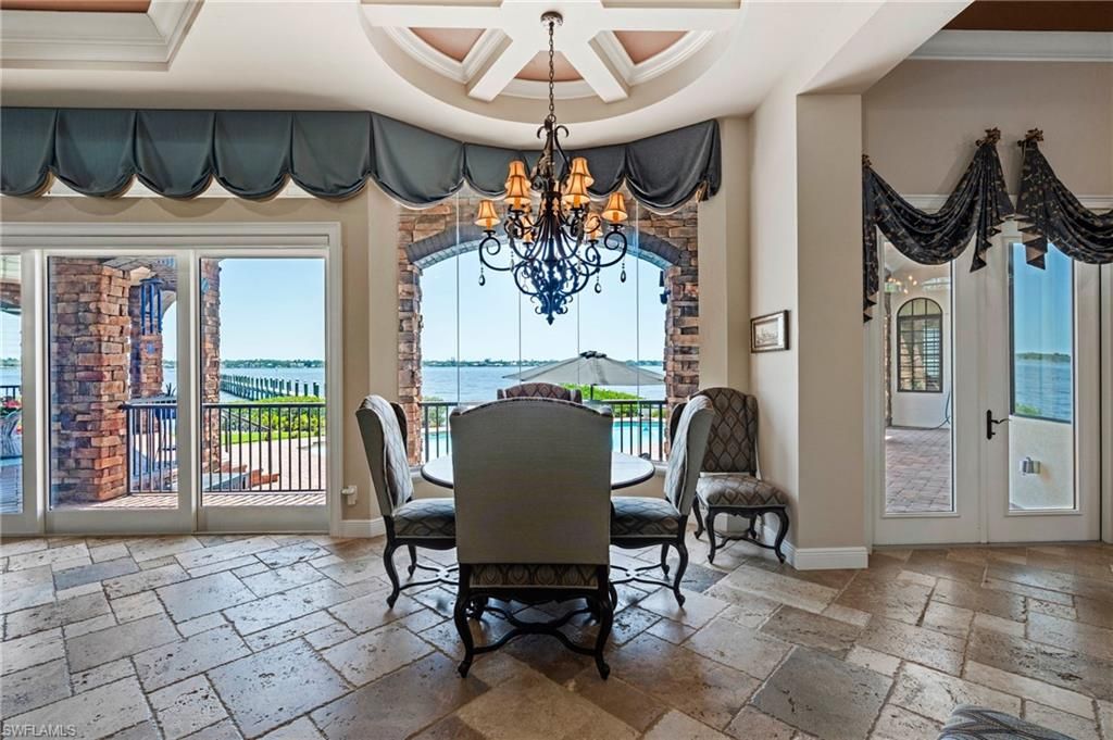 Chandelier, Dining room, Interior, Water