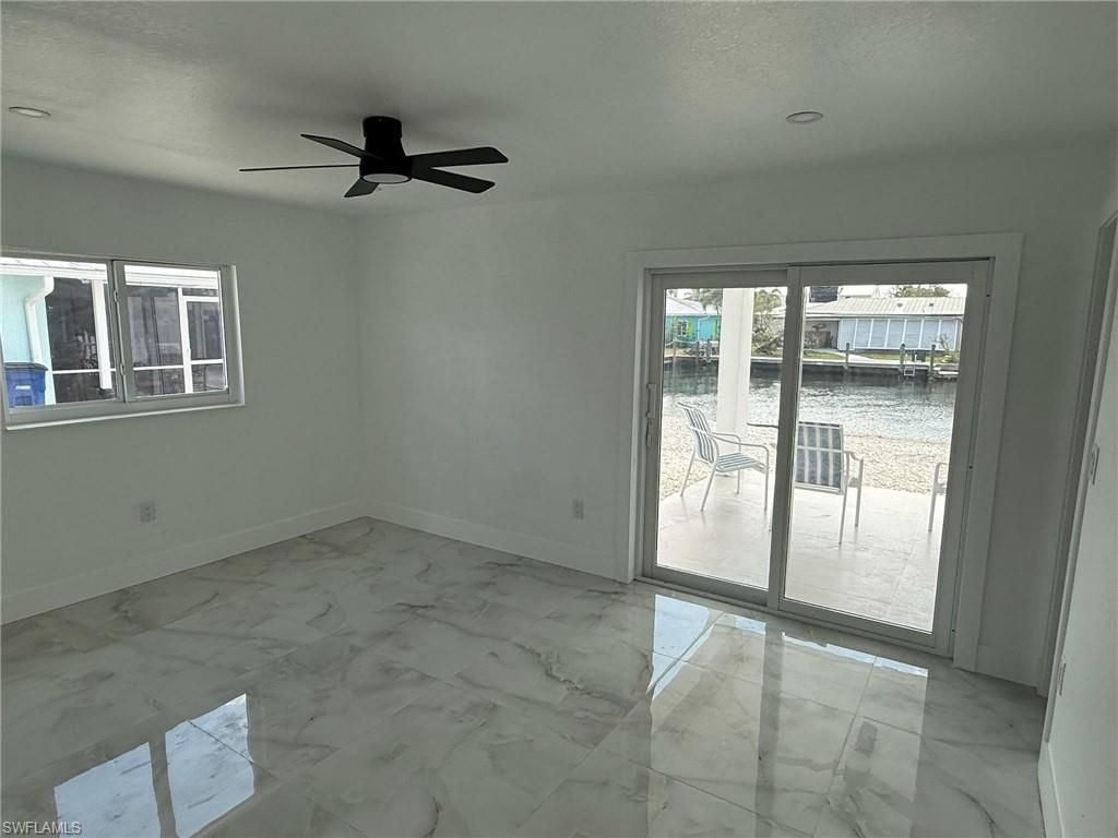 Empty room, Interior, Marble, Recessed Lighting, Water