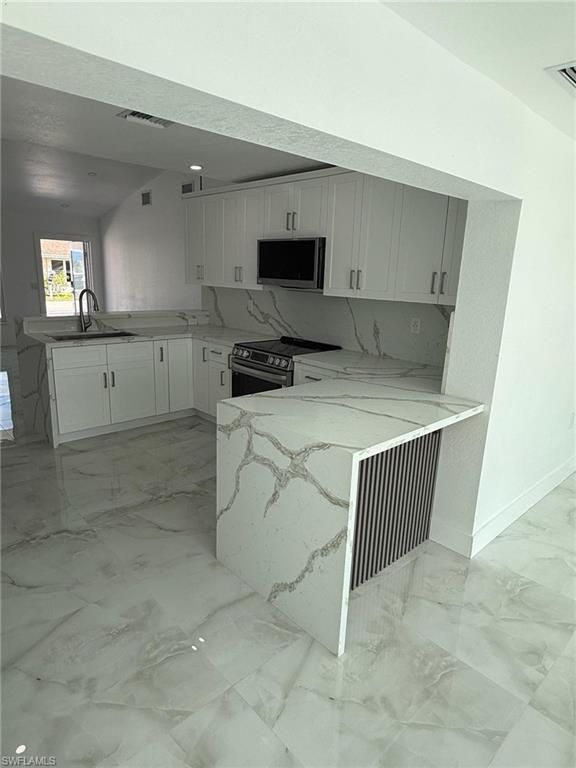 Interior, Kitchen, Marble, Marble Walls