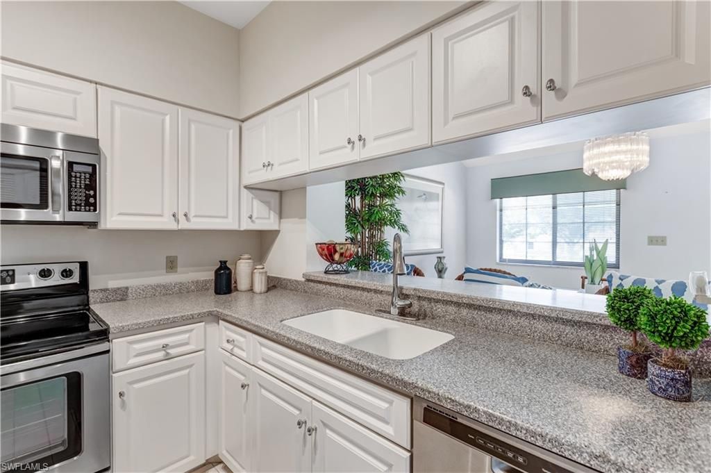 Chandelier, Interior, Kitchen, Stainless Steel Appliances