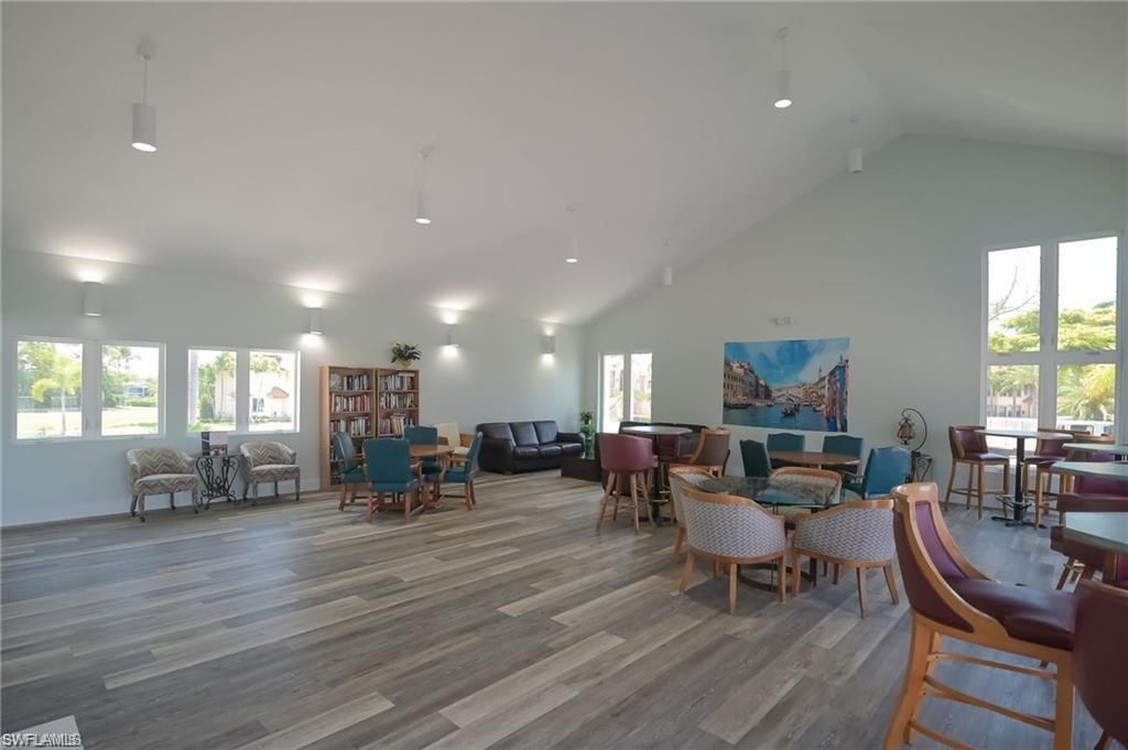 Dining room, Interior, Living room, Pendant Lights, Wood Texture Flooring
