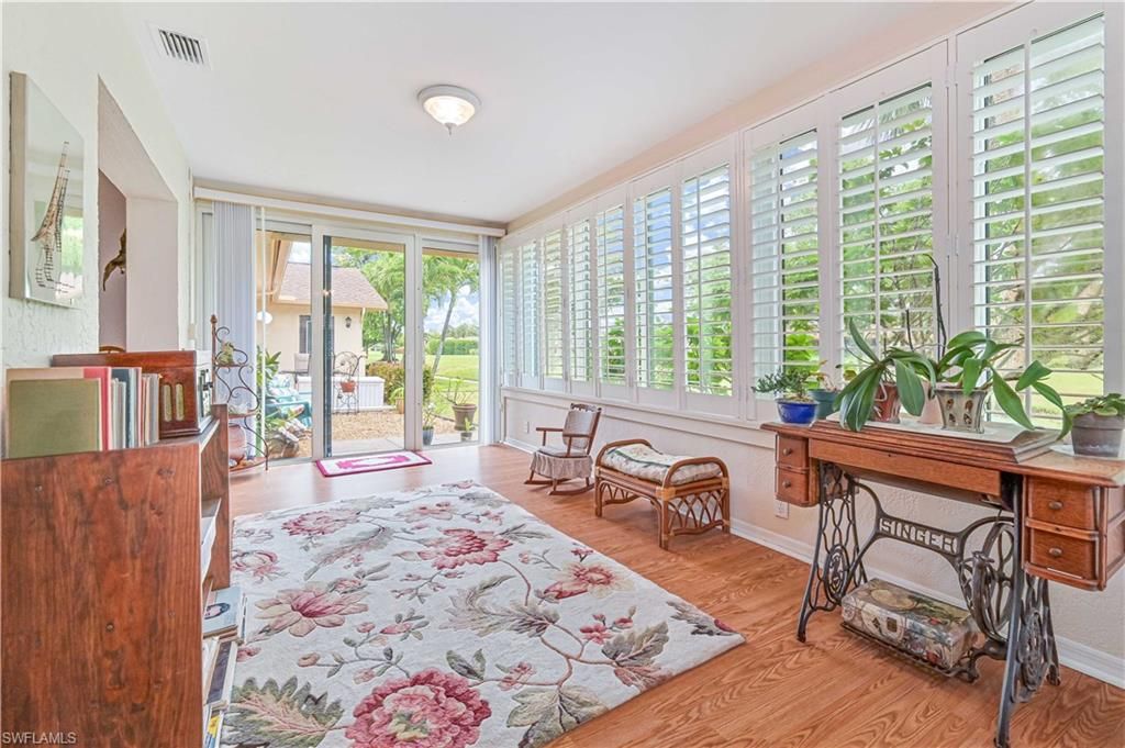 Interior, Sun Room, Wood Texture Flooring