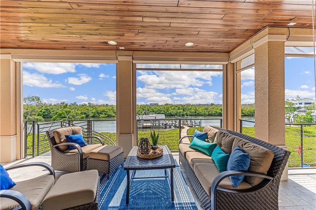 Interior, Recessed Lighting, Sun Room, Water, Wooden Ceilings