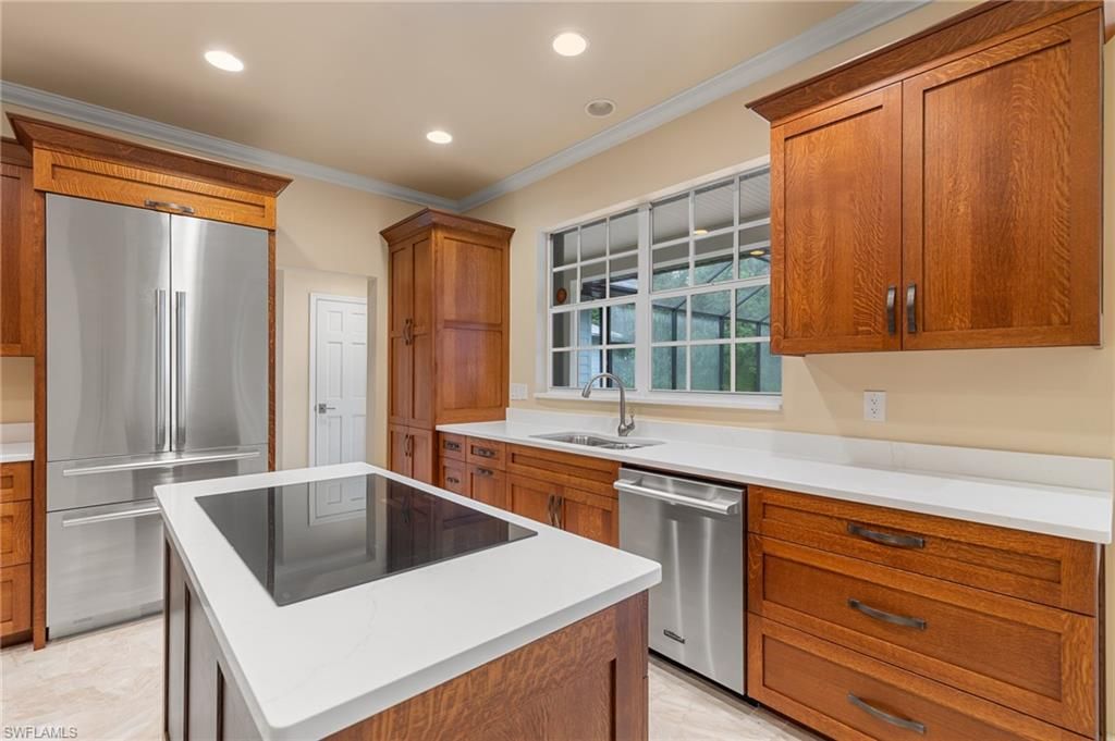 Interior, Kitchen, Recessed Lighting, Stainless Steel Appliances