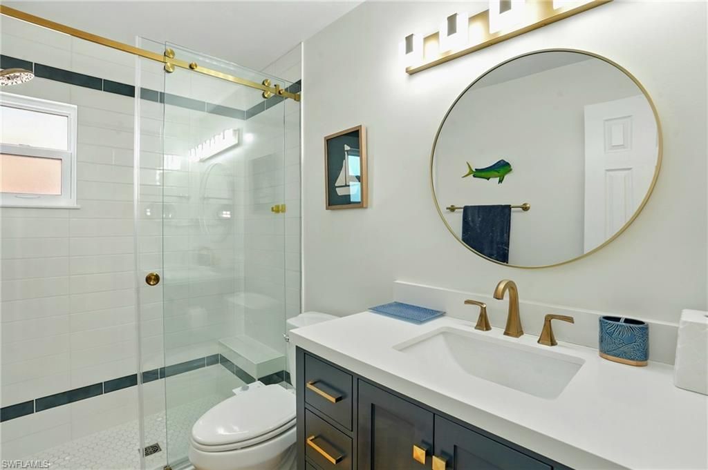 Bathroom, Glass Shower, Interior