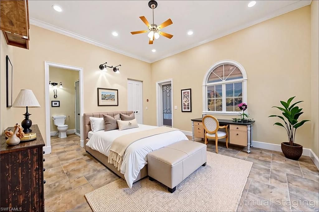 Bedroom, Home Office, Interior, Recessed Lighting