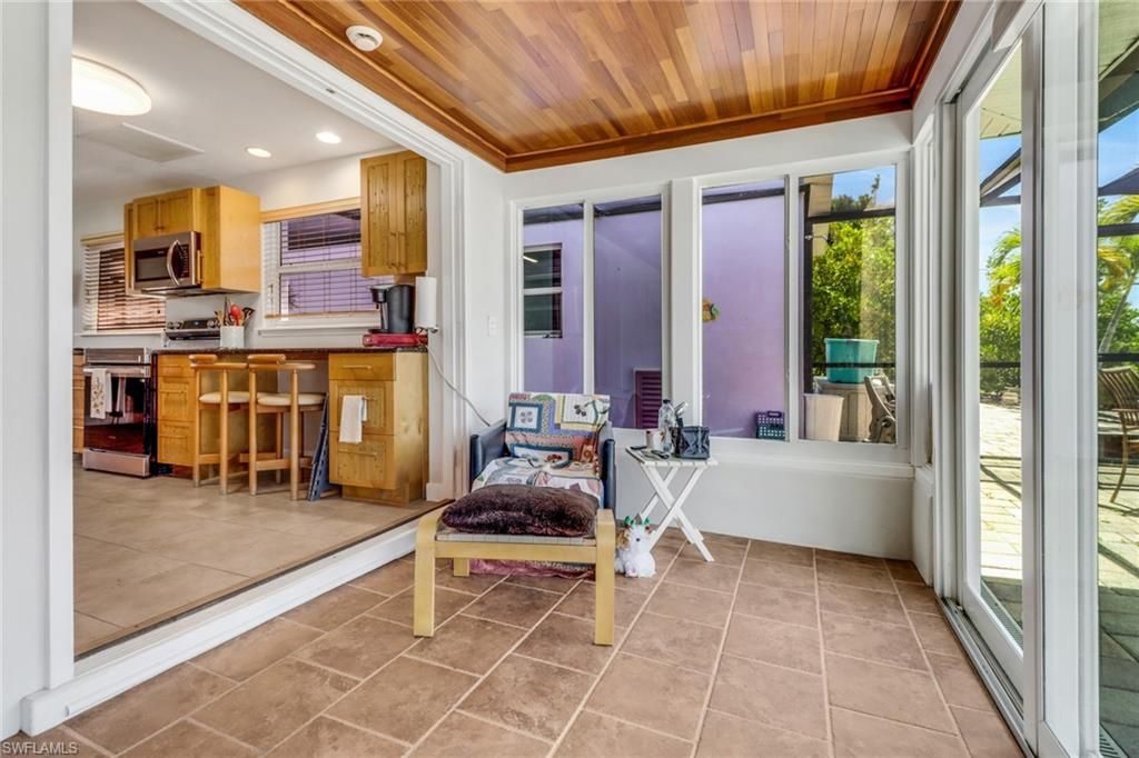 Interior, Kitchen, Recessed Lighting, Wooden Ceilings