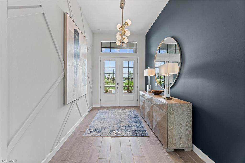 Interior, Pendant Lights, Wood Texture Flooring