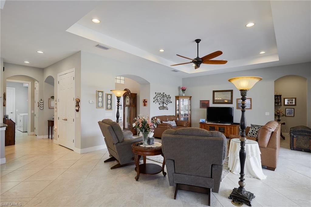 Interior, Living room, Recessed Lighting