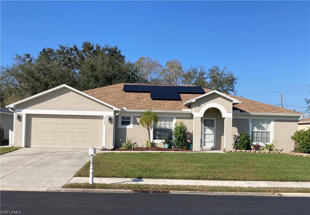 Attached, Exterior, Facade, Solar Panels, Ranch