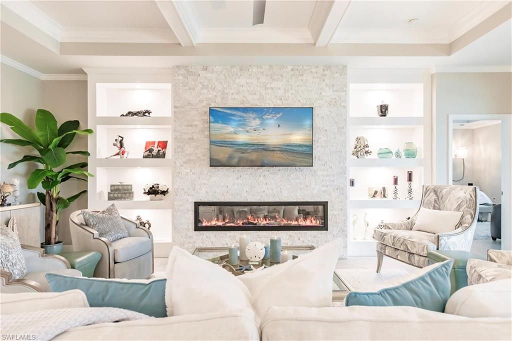 Fireplace, Interior, Living room, Stone Walls