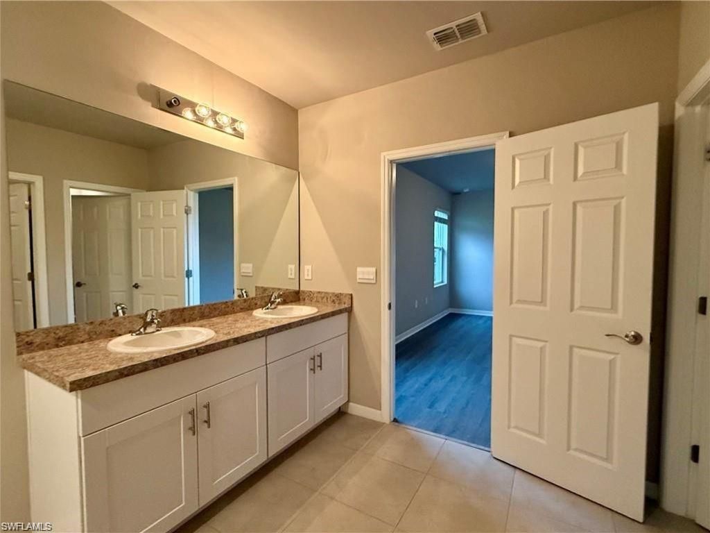 Bathroom, Dual Sink Vanities, Interior, Wood Texture Flooring