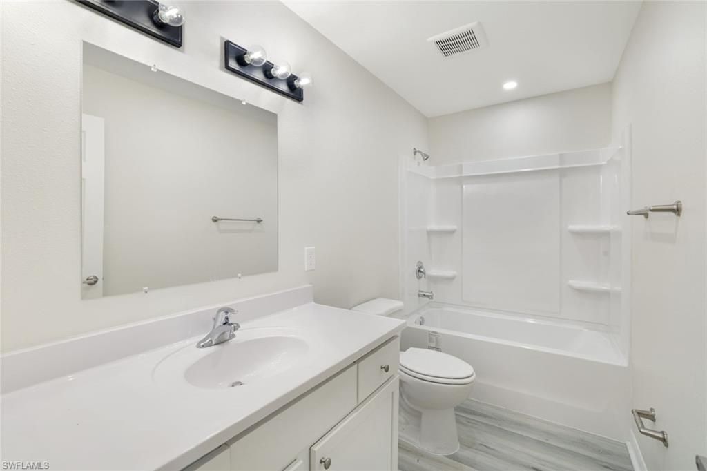 Bathroom, Interior, Recessed Lighting, Wood Texture Flooring