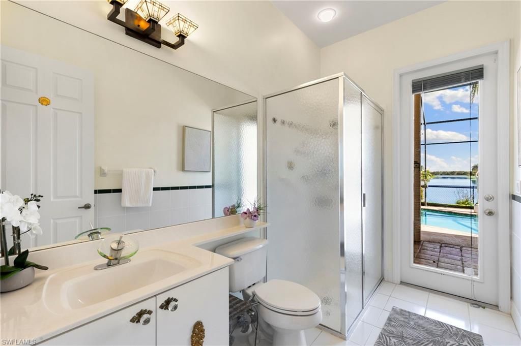 Bathroom, Glass Shower, Interior, Recessed Lighting, Water
