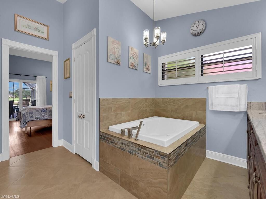 Bathroom, Bedroom, Interior, Pendant Lights, Wood Texture Flooring