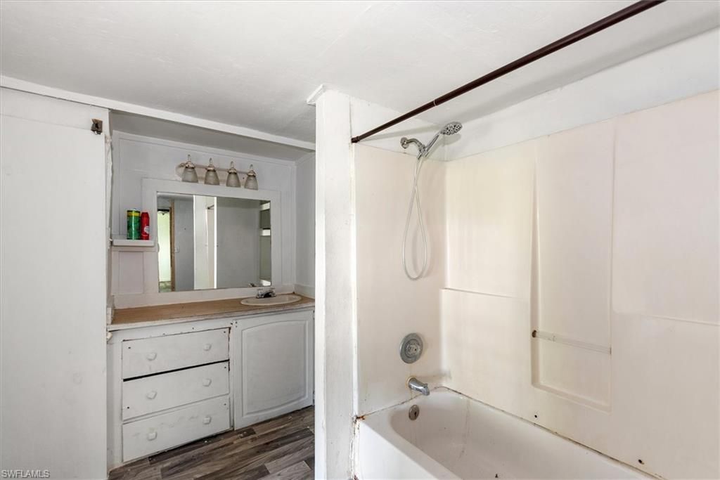 Bathroom, Dual Sink Vanities, Interior, Wood Texture Flooring