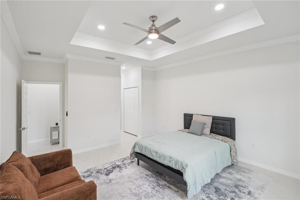 Bedroom, Interior, Recessed Lighting