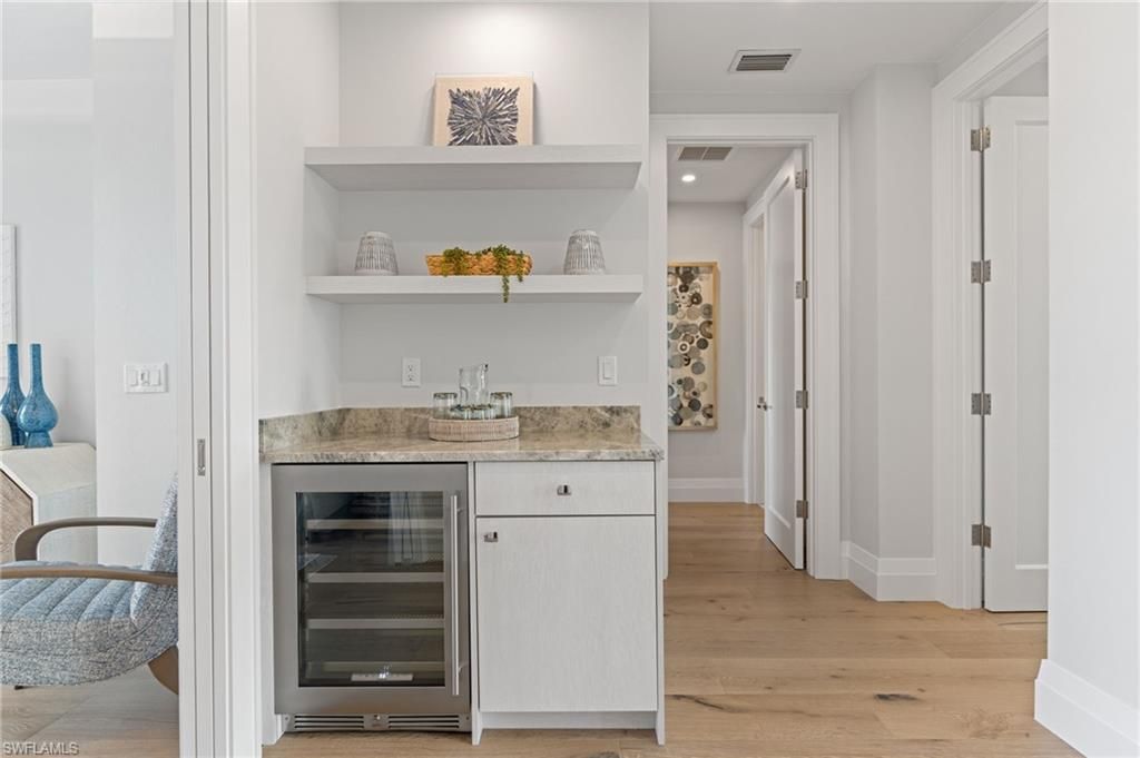 Interior, Recessed Lighting, Stainless Steel Appliances, Wood Texture Flooring