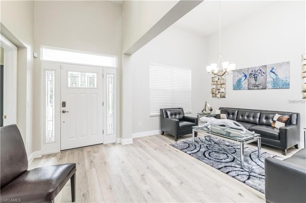 Chandelier, Interior, Living room, Pendant Lights, Wood Texture Flooring