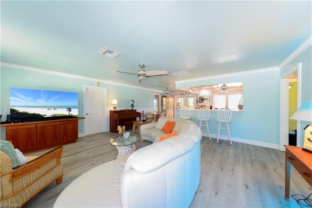 Interior, Kitchen, Living room, Piano, Wood Texture Flooring