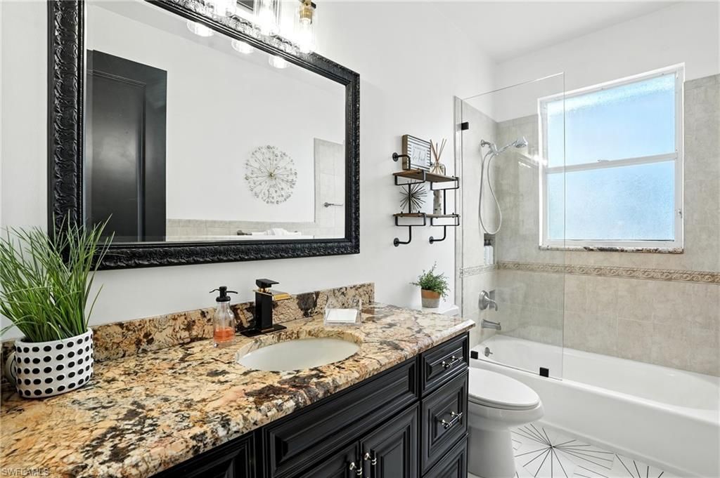 Bathroom, Dual Sink Vanities, Glass Shower, Interior
