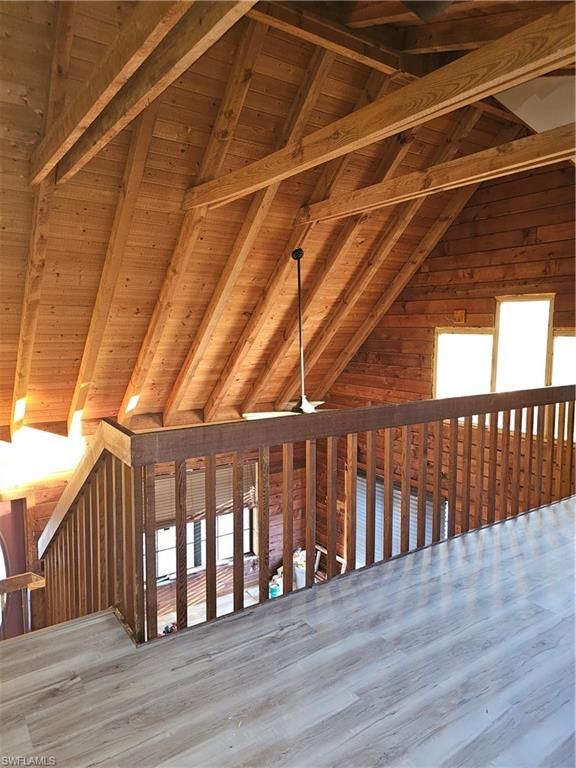 Empty room, Interior, Wooden Beams, Wooden Ceilings, Wood Texture Flooring, Wooden Walls