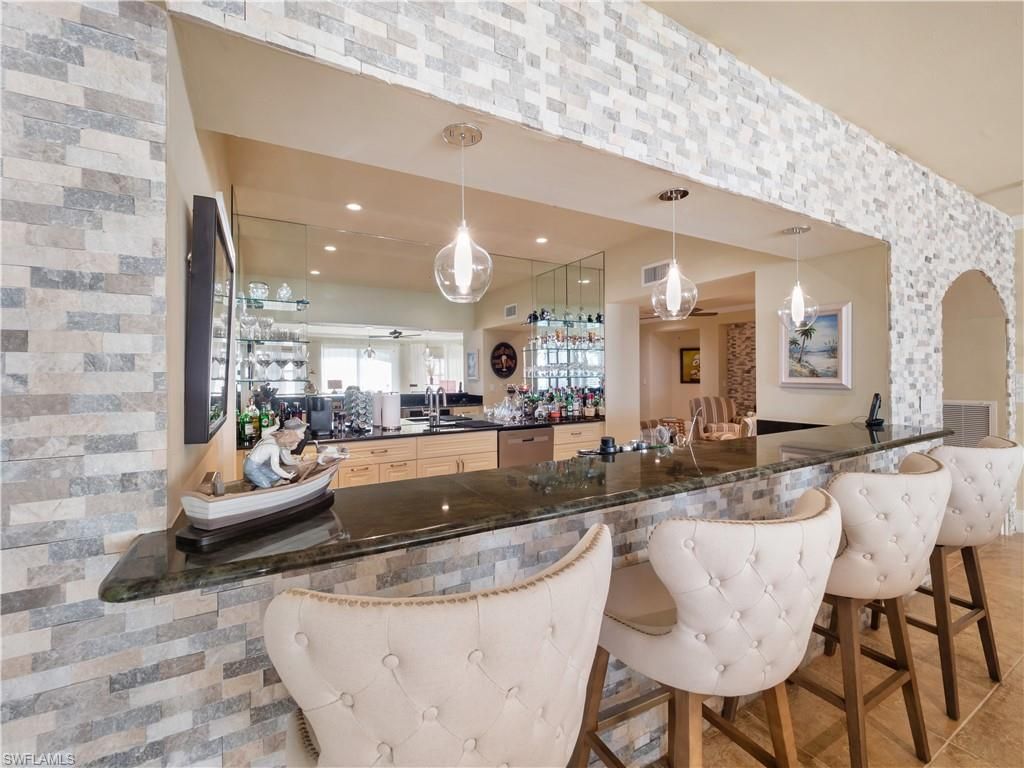 Interior, Pendant Lights, Recessed Lighting, Stone Walls