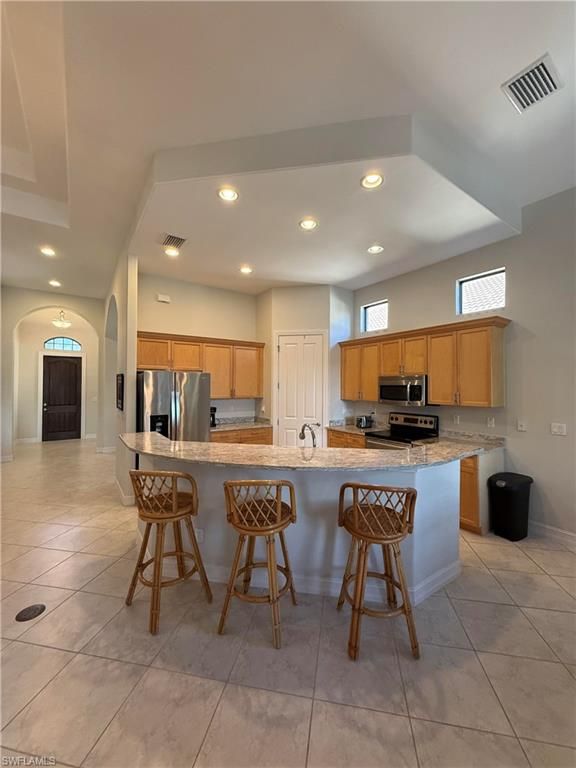 Interior, Kitchen, Recessed Lighting, Stainless Steel Appliances
