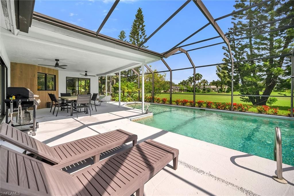 Dining room, Glass Ceilings, Interior, Pool, Sun Room