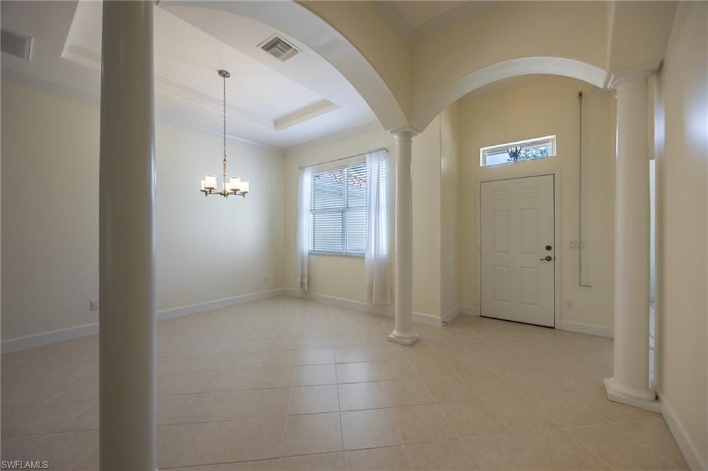 Chandelier, Empty room, Interior