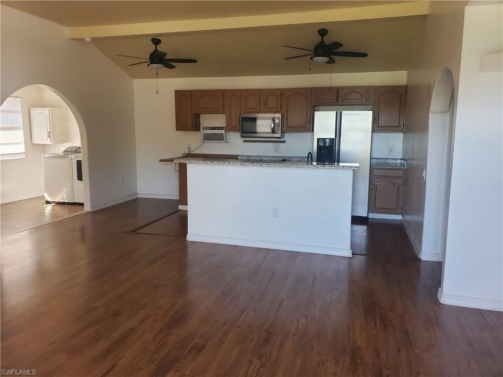 Interior, Kitchen, Wood Texture Flooring