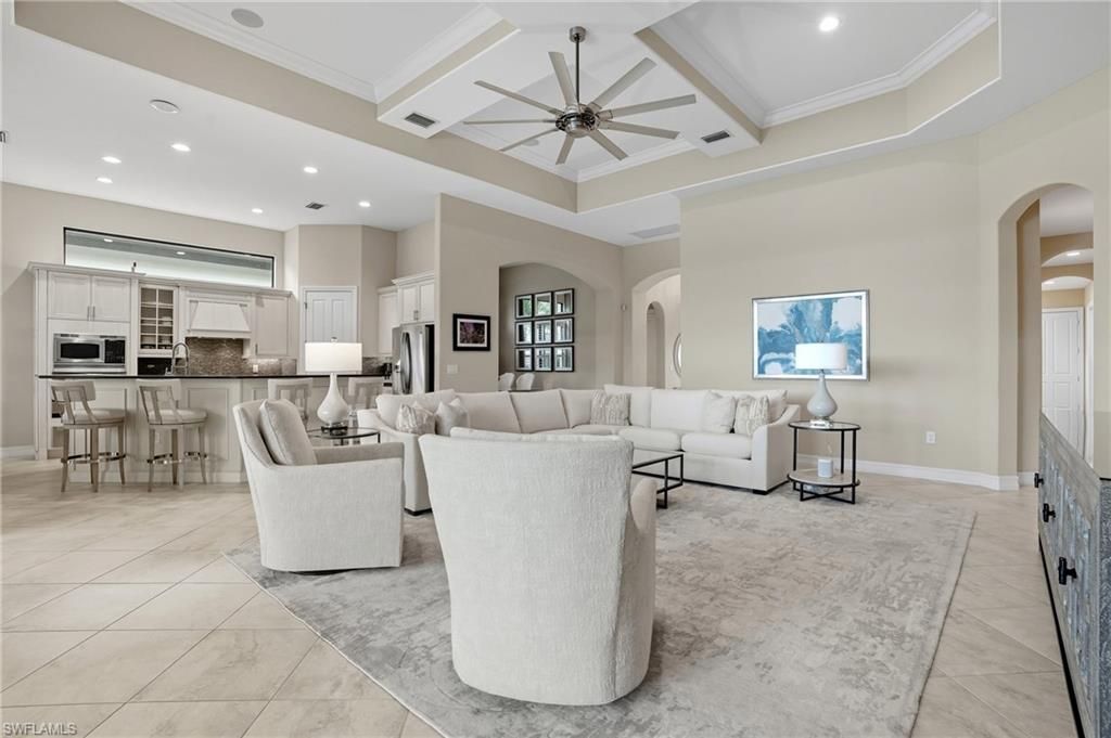 Interior, Kitchen, Living room, Recessed Lighting, Stainless Steel Appliances