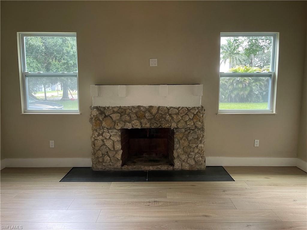 Fireplace, Interior, Wood Texture Flooring