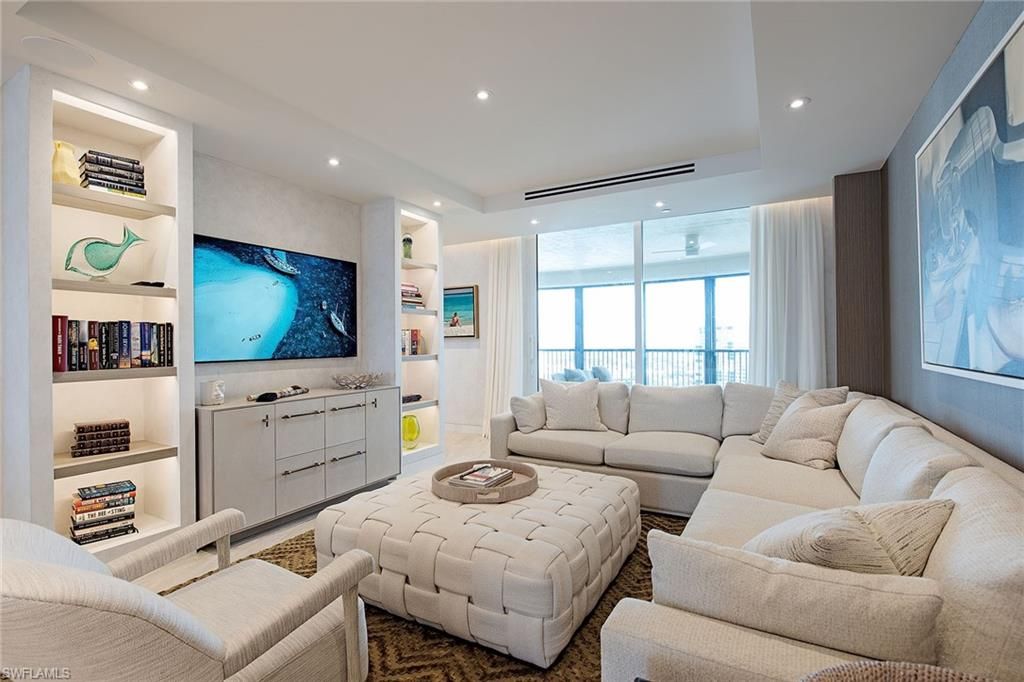 Interior, Living room, Recessed Lighting