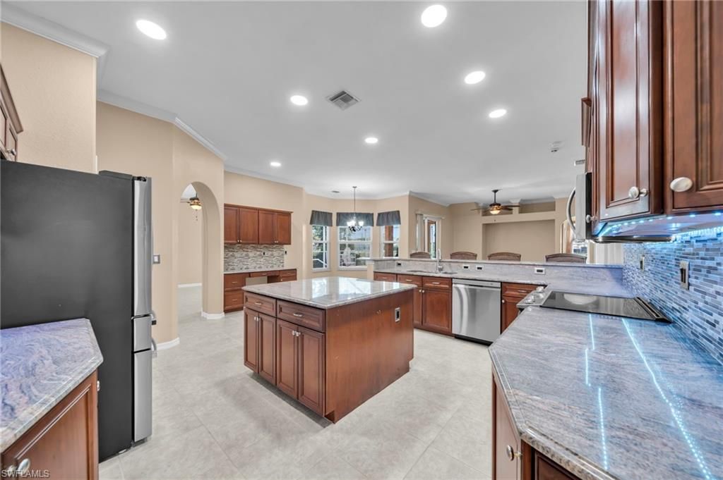 Interior, Kitchen, Pendant Lights, Recessed Lighting, Stainless Steel Appliances